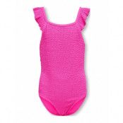 Kogtropez Structure Swimsuit Acc Baddräkt Badkläder Pink Kids Only