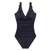 Lauren Ralph Lauren Badkläder Lrl Ess. Ruffle Surplice U/W Tank S Svart