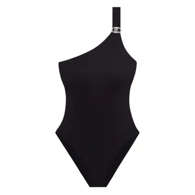 Lauren Ralph Lauren Badkläder Lrl Luxury Black Shoulder Swims Marinblå