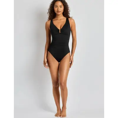 Lauren Ralph Lauren Swimwear Lrl Beach Club Ring Ots Uw Swimsuit - Black - 46