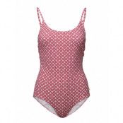 Leola Pattern Swimsuit Baddräkt Badkläder Rosa Morris Lady