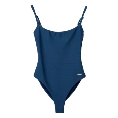 Lexington Clothing Textured Swimsuit Marinblå