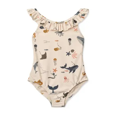 Liewood Kallie Printed Swimsuit Beige