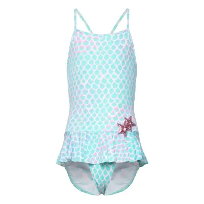 Lindex Swimsuit With Straps And Floun Multi/patterned