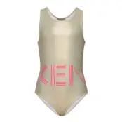 Logo Jg 21 Baddräkt Badkläder Guld Kenzo