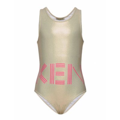 Logo Jg 21 Baddräkt Badkläder Guld Kenzo