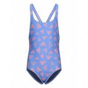 Logo Swimsuit Sport Swimsuits Blue Adidas Performance