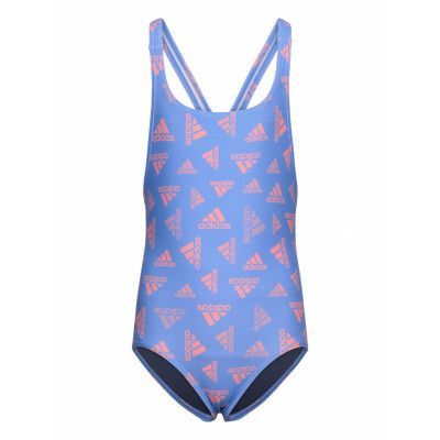 Logo Swimsuit Sport Swimsuits Blue Adidas Performance