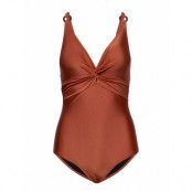 Lucca Swimsuit *Villkorat Erbjudande Baddräkt Badkläder Brun Missya