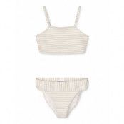 Lucette Seersucker Bikini Set Baddräkt Badkläder Vit Liewood