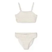 Lucette Seersucker Bikini Set Baddräkt Badkläder White Liewood