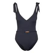 Malina Sally V-Neck Swimsuit Marinblå