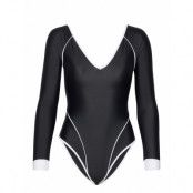 Maloya Surf Suit Ls Sport Swimsuits Svart Rip Curl