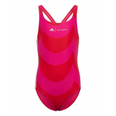 Marimekko Laine Swimsuit W Baddräkt Badkläder Rosa Adidas Performance