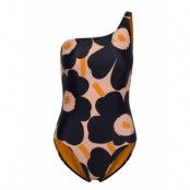 Marimekko Unikko Asymmetric Swimsuit W Baddräkt Badkläder Multi/mönstrad Adidas Performance