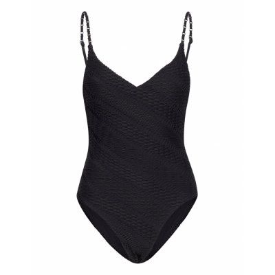 Marrakesh V Neck Piece Baddräkt Badkläder Black Seafolly