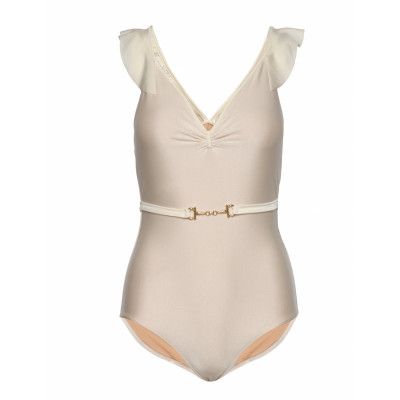 Marta Swimsuit Baddräkt Badkläder Vit Ida Sjöstedt