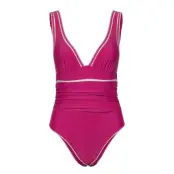 Maya Plunge Bs S Baddräkt Badkläder Pink Hunkemöller