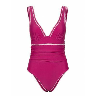 Maya Plunge Bs S Baddräkt Badkläder Rosa Hunkemöller