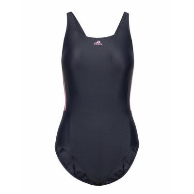 Mid 3-Stripes Swimsuit Baddräkt Badkläder Navy Adidas Performance