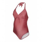 Mlmolly Halter Padded Swimsuit 2F Uv A. Baddräkt Badkläder Pink Mamalicious