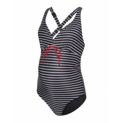 Mamalicious Mlnewjose Stripe Swimsuit Recycled A. Svart