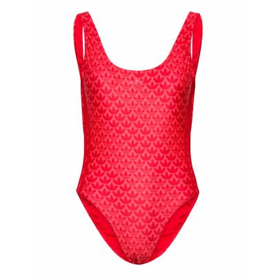 Monogrm Suit Sport Swimsuits Red Adidas Performance