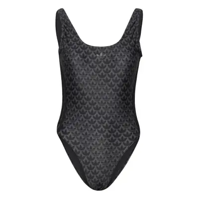 Monogrm Suit Sport Swimsuits Svart Adidas Performance