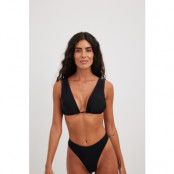 NA-KD Swimwear Bikinitrosa med hög skärning - Black