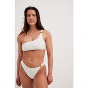 NA-KD Swimwear Bikinitrosor med gulddetaljer - Offwhite