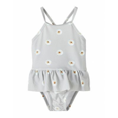 Nbffiona Strap Swimsuit Lil Baddräkt Badkläder Blue Lil'Atelier
