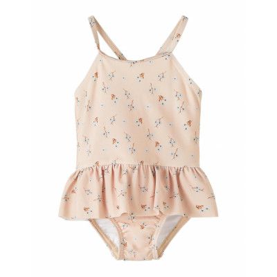 Nbffiona Strap Swimsuit Lil Baddräkt Badkläder Rosa Lil'Atelier