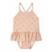 Nbfhelga Swimsuit Lil Baddräkt Badkläder Pink Lil'Atelier