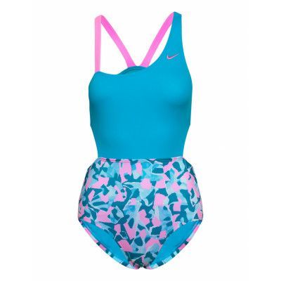 Nike G Asymmetrical Monokini Sport Swimsuits Multi/patterned NIKE SWIM