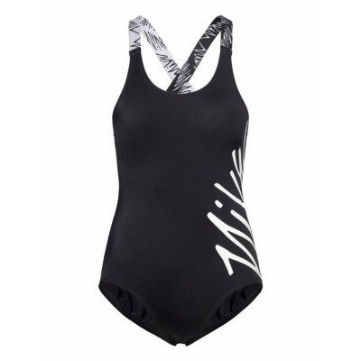 Nike G Crossback Piece Baddräkt Badkläder Svart NIKE SWIM