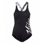 NIKE SWIM Nike G Crossback Piece Scr Svart