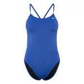 NIKE SWIM Nike Hydrastrong Solid Cutout One Piece - Blue - 32