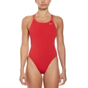 NIKE SWIM Nike Hydrastrong Solid Spiderback One Piece - Red - 30