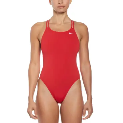 NIKE SWIM Nike Hydrastrong Solid Spiderback One Piece - Red - 30
