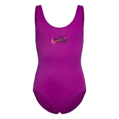 NIKE SWIM Nike Signature Swoosh U Back Piece Lila