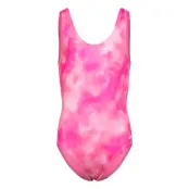 NIKE SWIM Nike Watercolour U-Back One Piece - Pink - 120-130