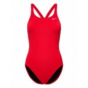 Nike W Fast Back Piece Solid Sport Swimsuits Red NIKE SWIM