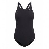 Nike W Fast Back Piece Solid Sport Swimsuits Svart NIKE SWIM