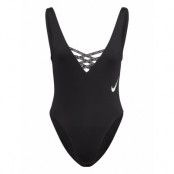 Nike W U-Back Piece Sport Swimsuits Svart NIKE SWIM