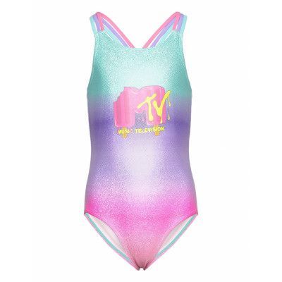 Nkfmyxti Mtv Swimsuit Cplg Baddräkt Badkläder Rosa Name It
