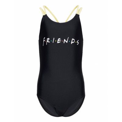 Nlffriends Mette Swim Suit Wab Baddräkt Badkläder Svart LMTD