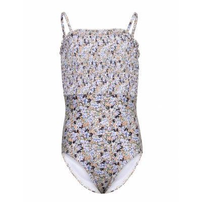 Nlfziduza Smock Swimsuit Baddräkt Badkläder Multi/mönstrad LMTD