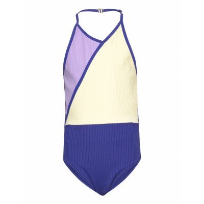 Nlfzindulla Wrap Swimsuit Baddräkt Badkläder Purple LMTD