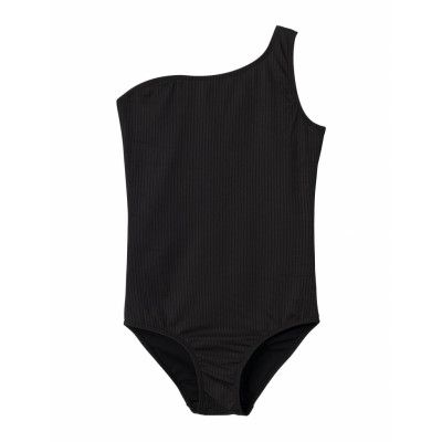 Nlfzindulles Rib Swimsuit Baddräkt Badkläder Black LMTD