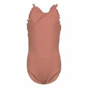 Nmfflora Swimsuit Lil *Villkorat Erbjudande Baddräkt Badkläder Brun Lil'Atelier